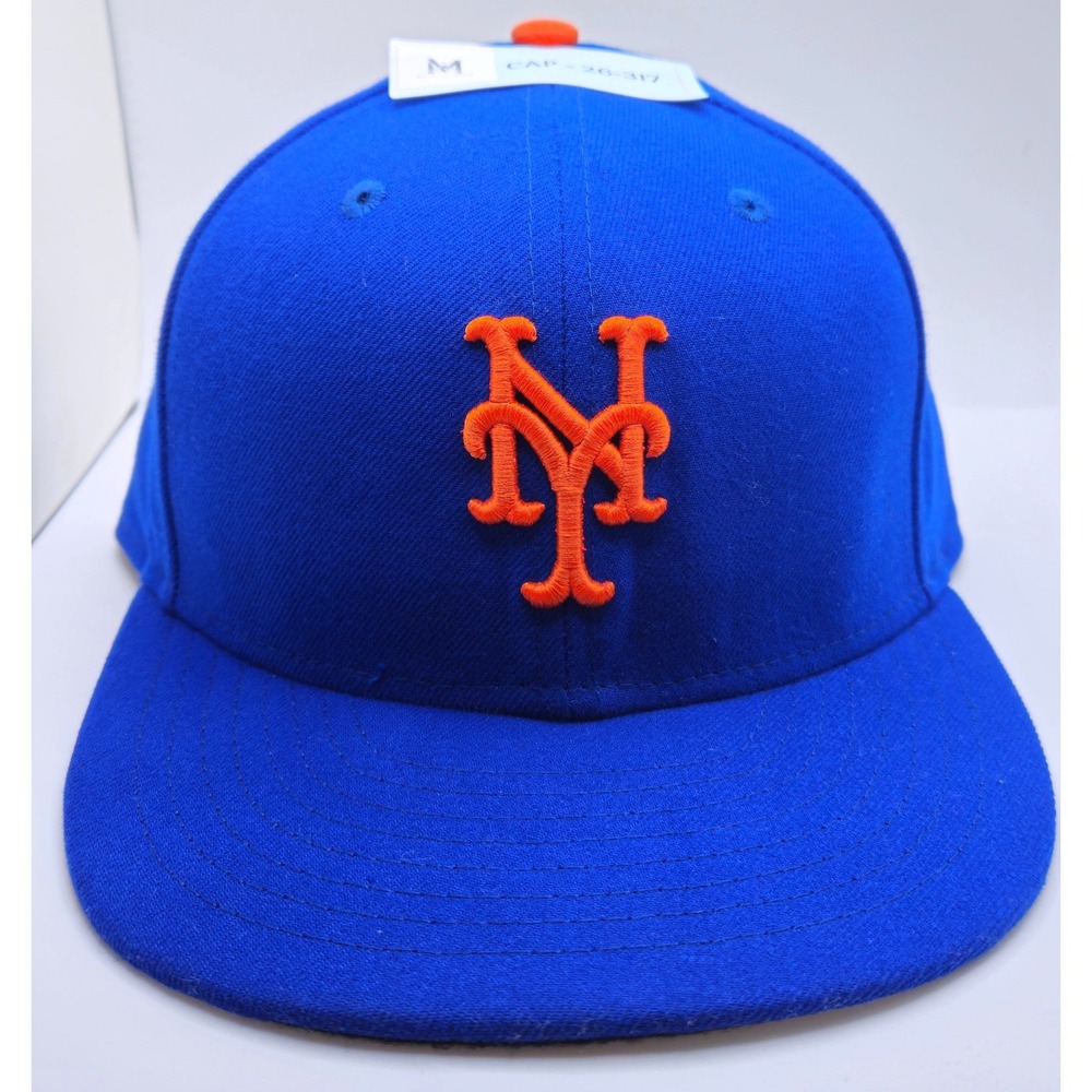 New Era New York Mets 50th Anniversary 59FIFTY Fitted Hat Blue Orange 7 3/8